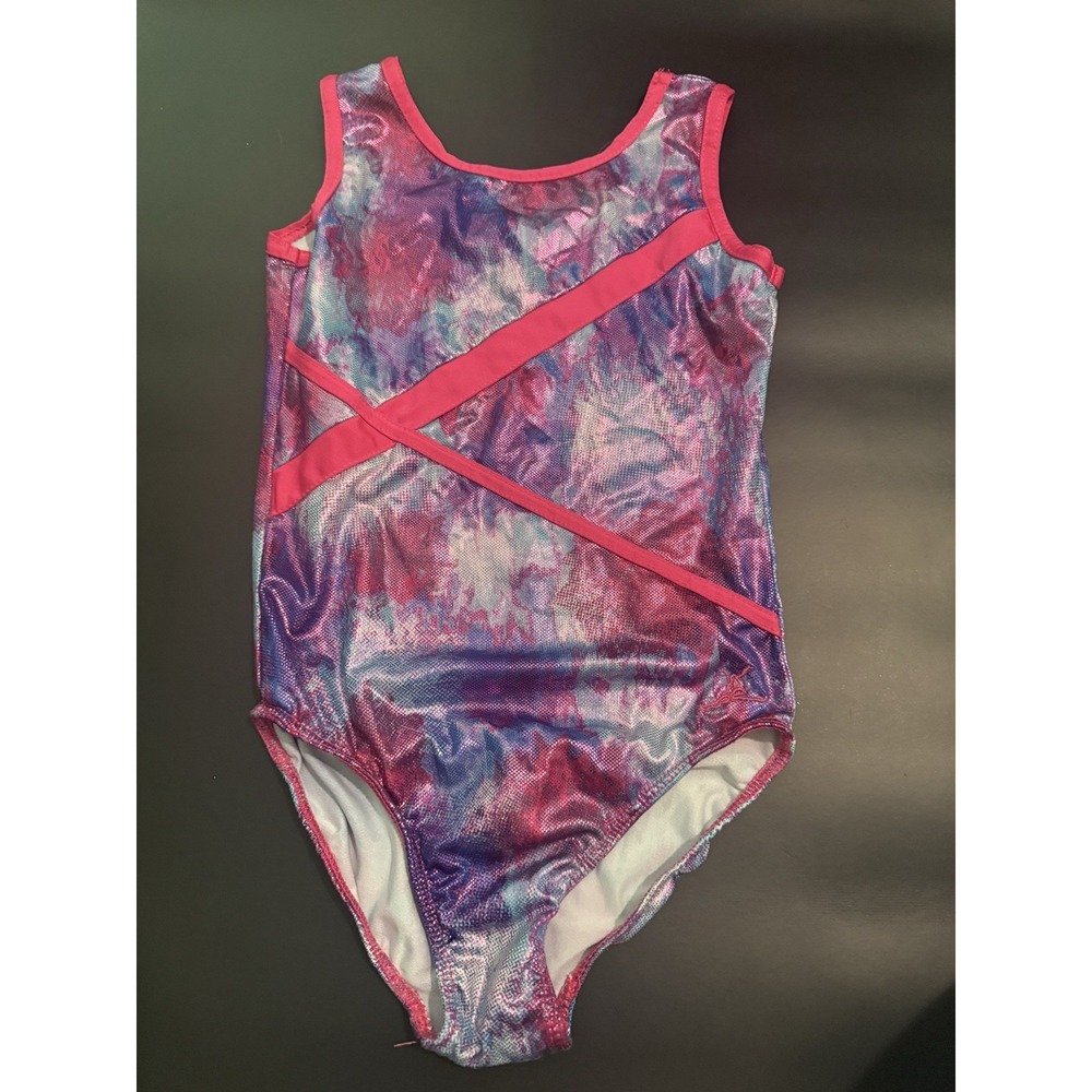 Capezio Future Star Girls Small Gymnastics Leotard Pink Purple Blue FS6583C